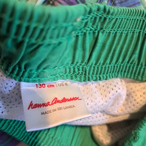Hanna Andersson boys size 130 of 8 green swim shorts, GUC - Picture 2 of 5